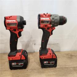 AS-IS- Milwaukee  FUEL 18V Lithium-Ion Brushless Cordless Hammer Drill and Impact Driver Combo Kit