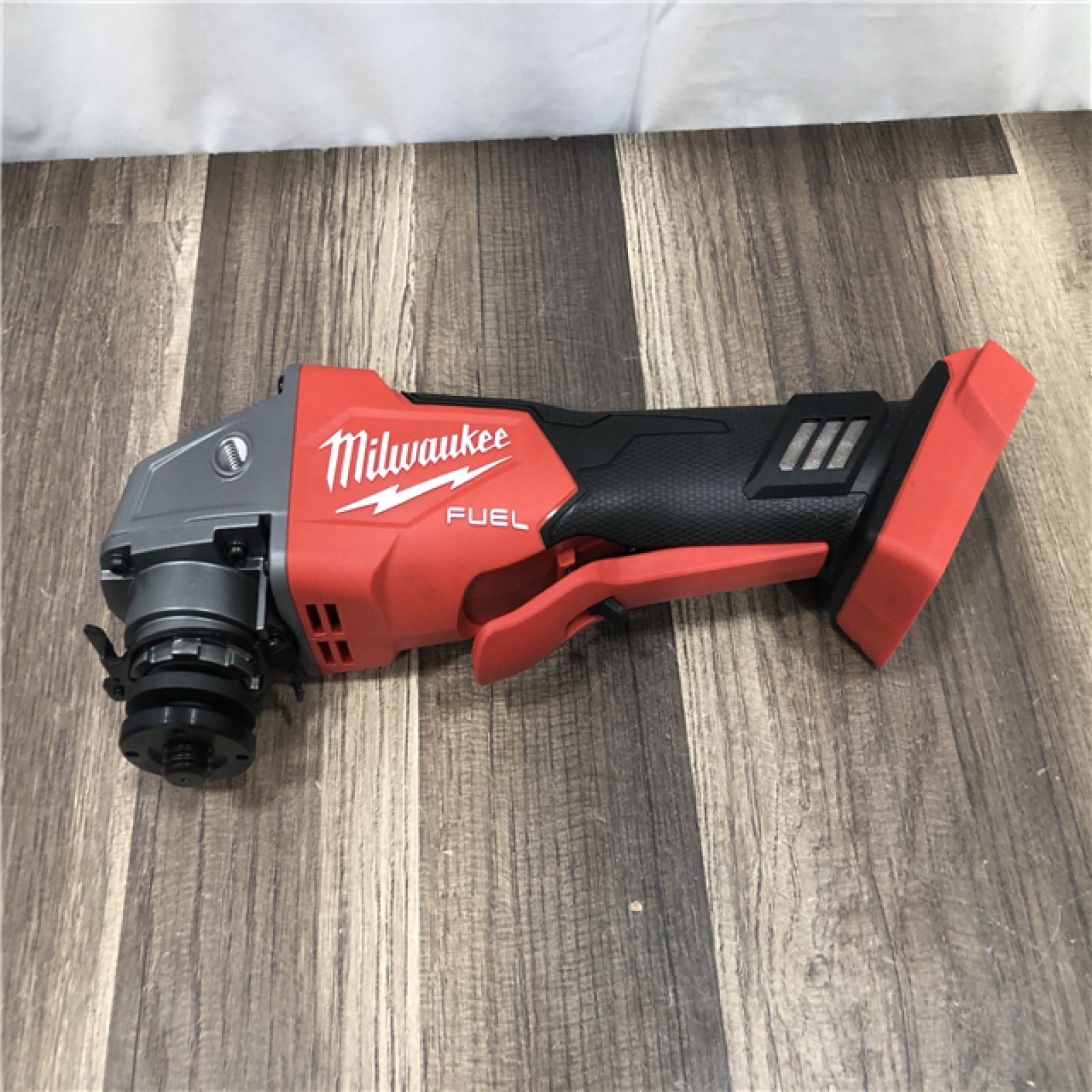 AS-IS Milwaukee FUEL 18V Lithium-Ion Brushless Cordless 4-1/2 in./5 in. Grinder with Variable Speed & Paddle Switch (Tool-Only)