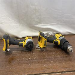 AS-IS DEWALT 20V MAX XR Hammer Drill and ATOMIC Impact Driver 2 Tool Cordless Combo Kit with (2) 4.0Ah Batteries, Charger, and Bag