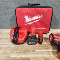 HOUSTON LOCATION - AS - IS Milwaukee FUEL 12V Li-Ion Brushless Cordless Stubby 1/2 in. Impact Wrench Kit