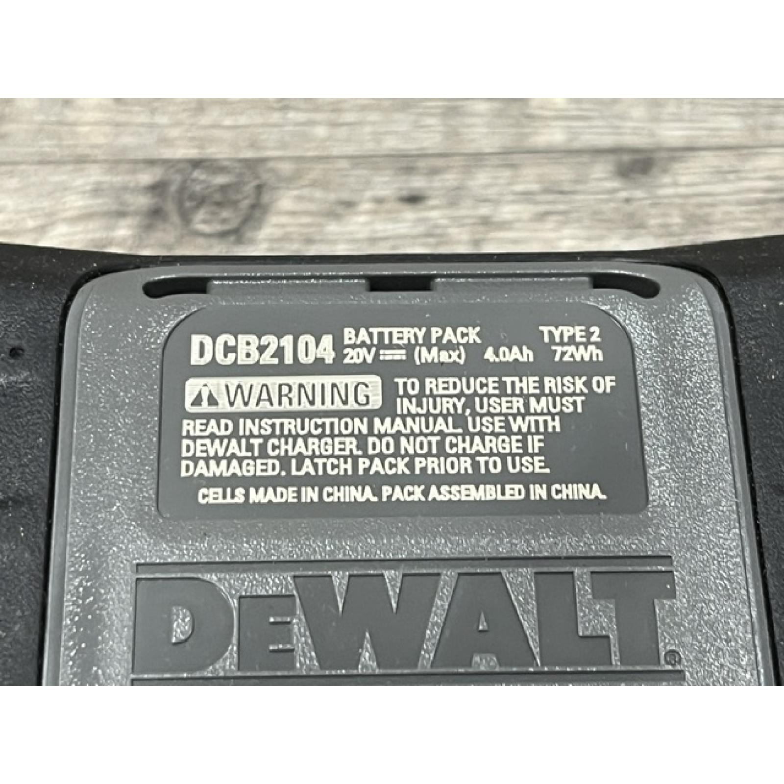 AS-IS DEWALT 20V MAX XR Lithium-Ion 4.0 Ah Battery Packs (2-Pack)