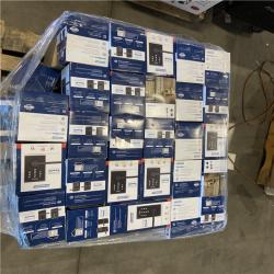 DALLAS LOCATION - Schlage Century Matte Black Touch Keyless Touchscreen Door Lock with Latitude Handle - 55 UNITS