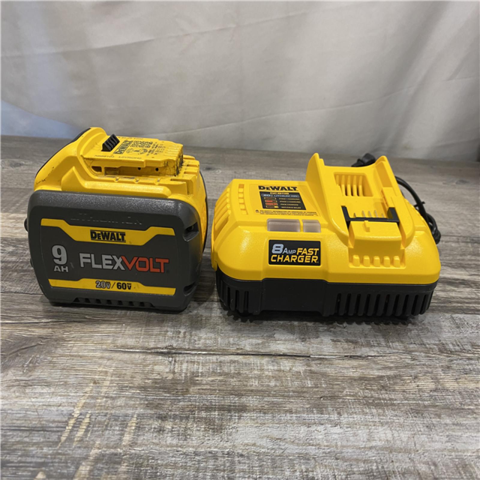 AS-IS DEWALT 20V/60V MAX FLEXVOLT Lithium-Ion 9.0Ah Battery and Charger Starter Kit