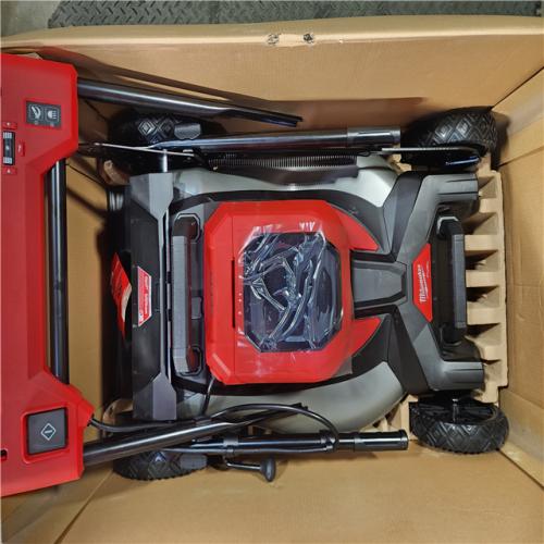 HOUSTON LOCATION - AS-IS M18 FUEL Brushless Cordless 21 in. Walk Behind Dual Battery Self-Propelled Mower W/ Rapid Charger