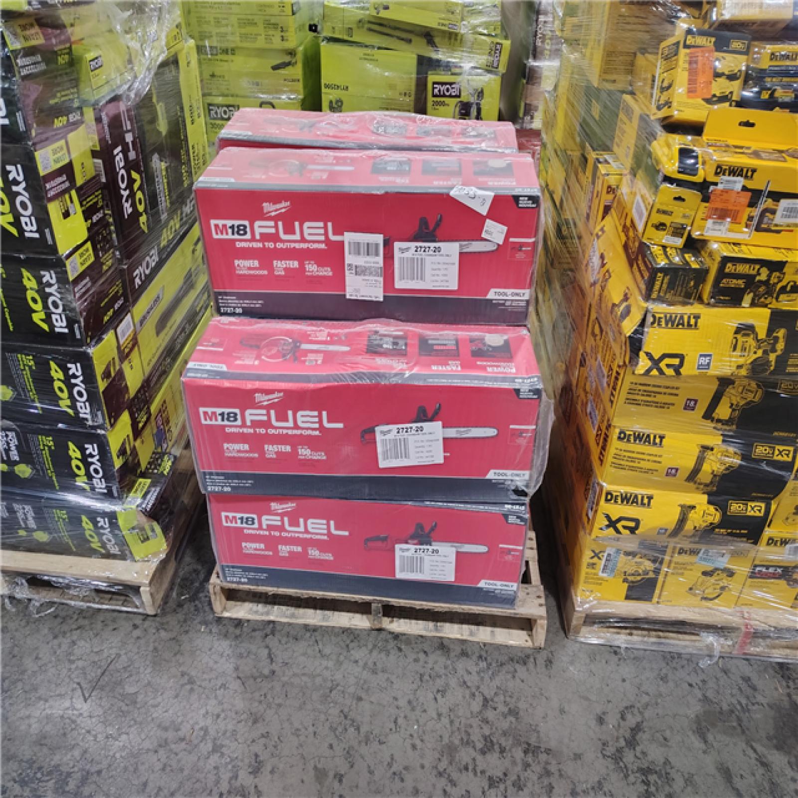 Pittston Location As-Is Power Tools Partial Truckload (15 Pallets) 4033-B