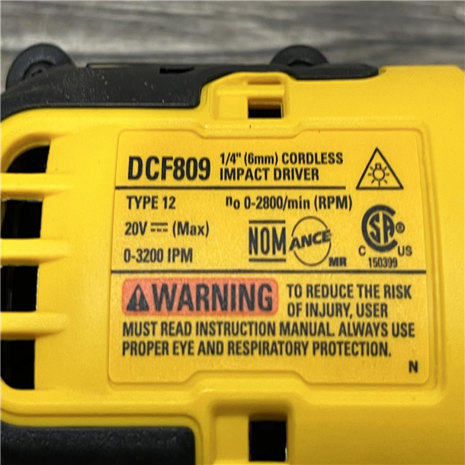 AS-IS DEWALT Atomic 20V Max Lithium-Ion Brushless Cordless Compact 1/4 in. Impact Driver Kit