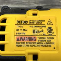 AS-IS DEWALT Atomic 20V Max Lithium-Ion Brushless Cordless Compact 1/4 in. Impact Driver Kit