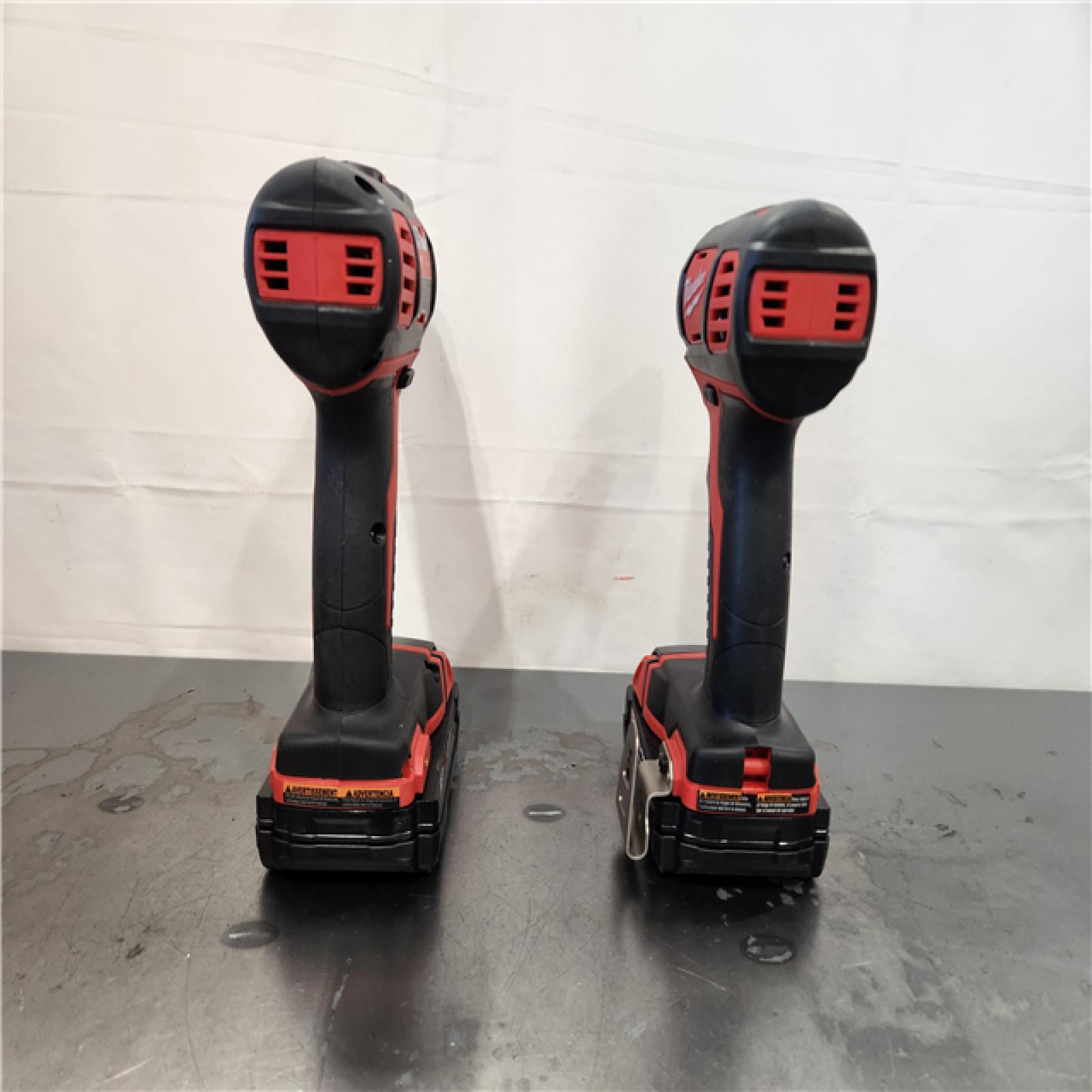 AS-IS- Milwaukee M18 Cordless Li-Ion 2-Tool Combo Kit - All