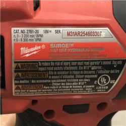 AS-IS Milwaukee FUEL SURGE 18V Lithium-Ion Brushless Cordless 1/4 in. Hex Impact Driver Kit
