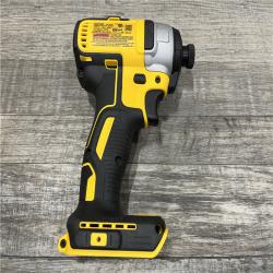 AS-IS DEWALT 20V MAX Lithium-Ion Brushless Cordless 1/4 in. Impact Driver Kit