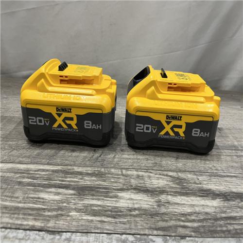 AS-IS DEWALT 20V MAX XR Lithium-Ion 8.0 Ah Battery Pack (2-Pack)