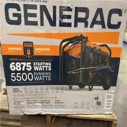 Dallas Location - As-Is Generac 6875 / 5500-Watt Gasoline Portable Generator