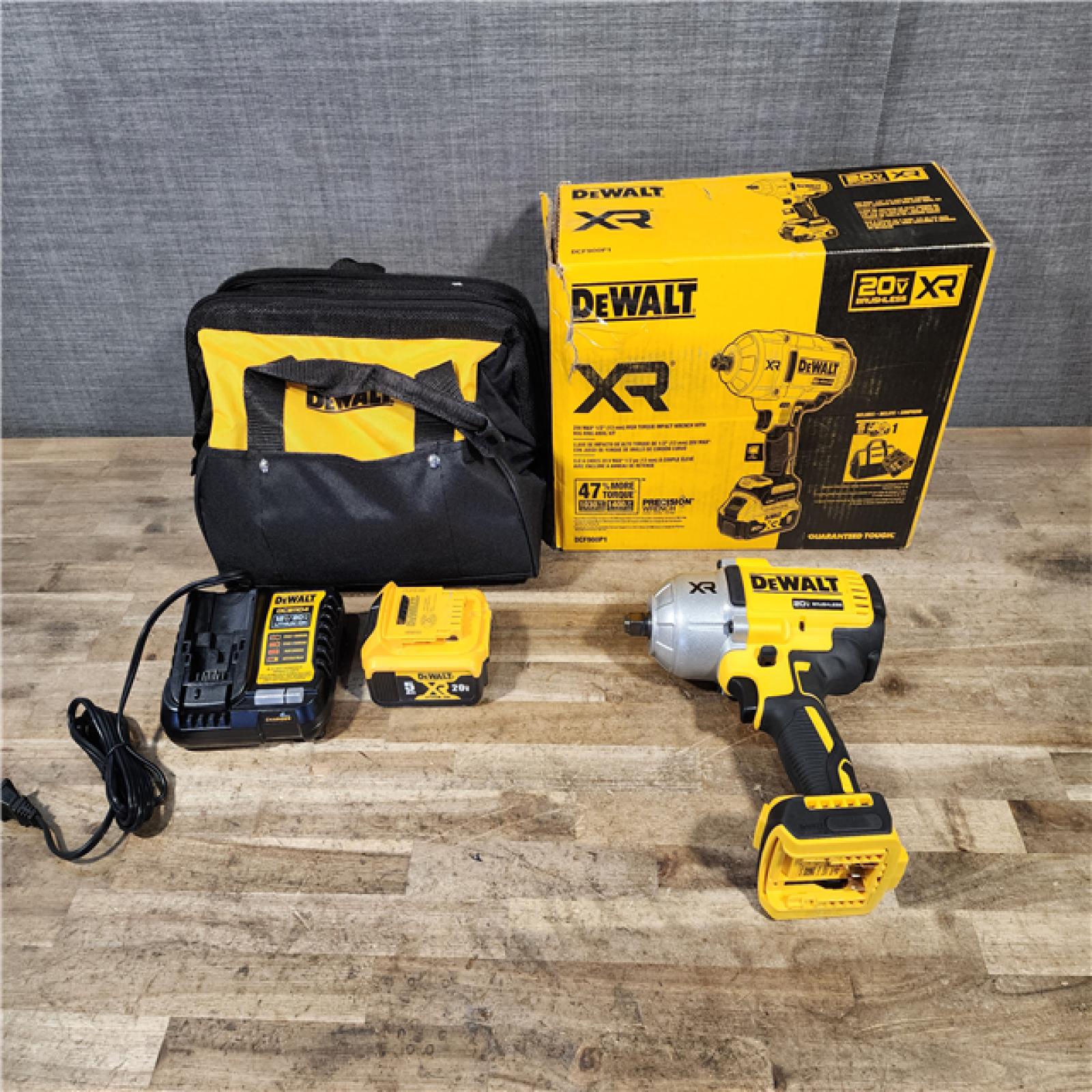HOUSTON LOCATION - AS-IS DEWALT 20V MAX* XR 1/2 High Torque Impact Wrench W/ BATTERY & CHARGER