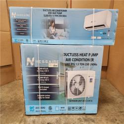 Phoenix Location NEW Hessaire DIY 22.5 SEER2 18,000 BTU Wi-Fi 1.5-Ton Ductless Mini Split Air Conditioner,Heat Pump, Variable Speed Inverter-208V/230V