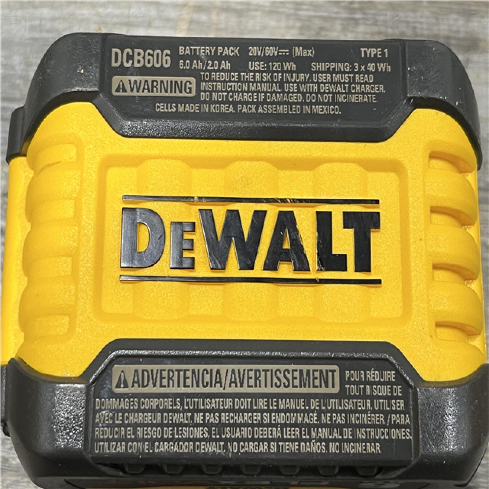 AS-IS DEWALT FLEXVOLT 20V/60V MAX Lithium-Ion 6.0Ah Battery Pack Kit