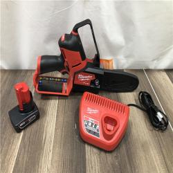 AS-IS Milwaukee FUEL 12V Lithium-Ion Brushless Battery 6 in. HATCHET Pruning Saw Kit