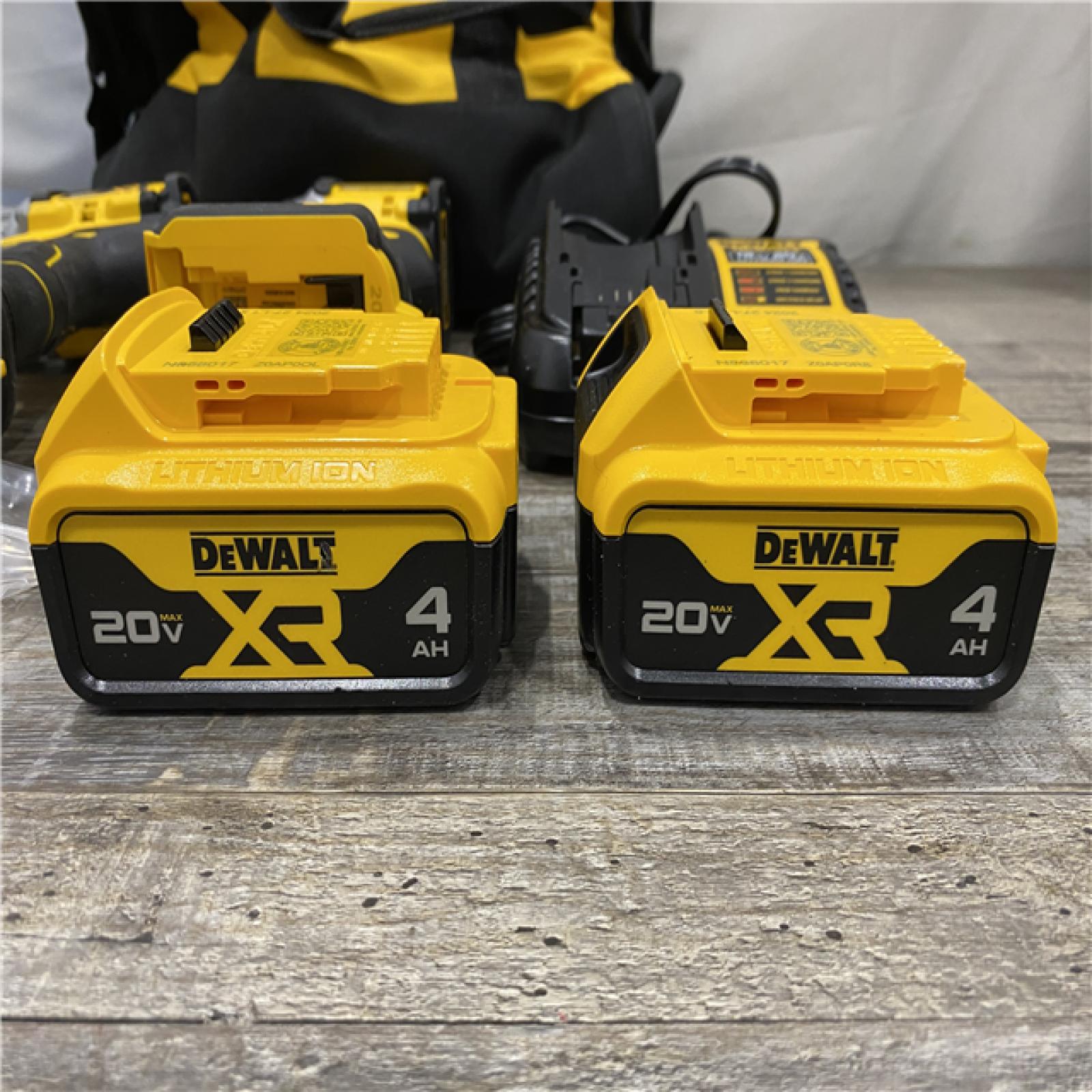 AS-IS DEWALT 20V MAX XR Hammer Drill and ATOMIC Impact Driver 2 Tool Cordless Combo Kit