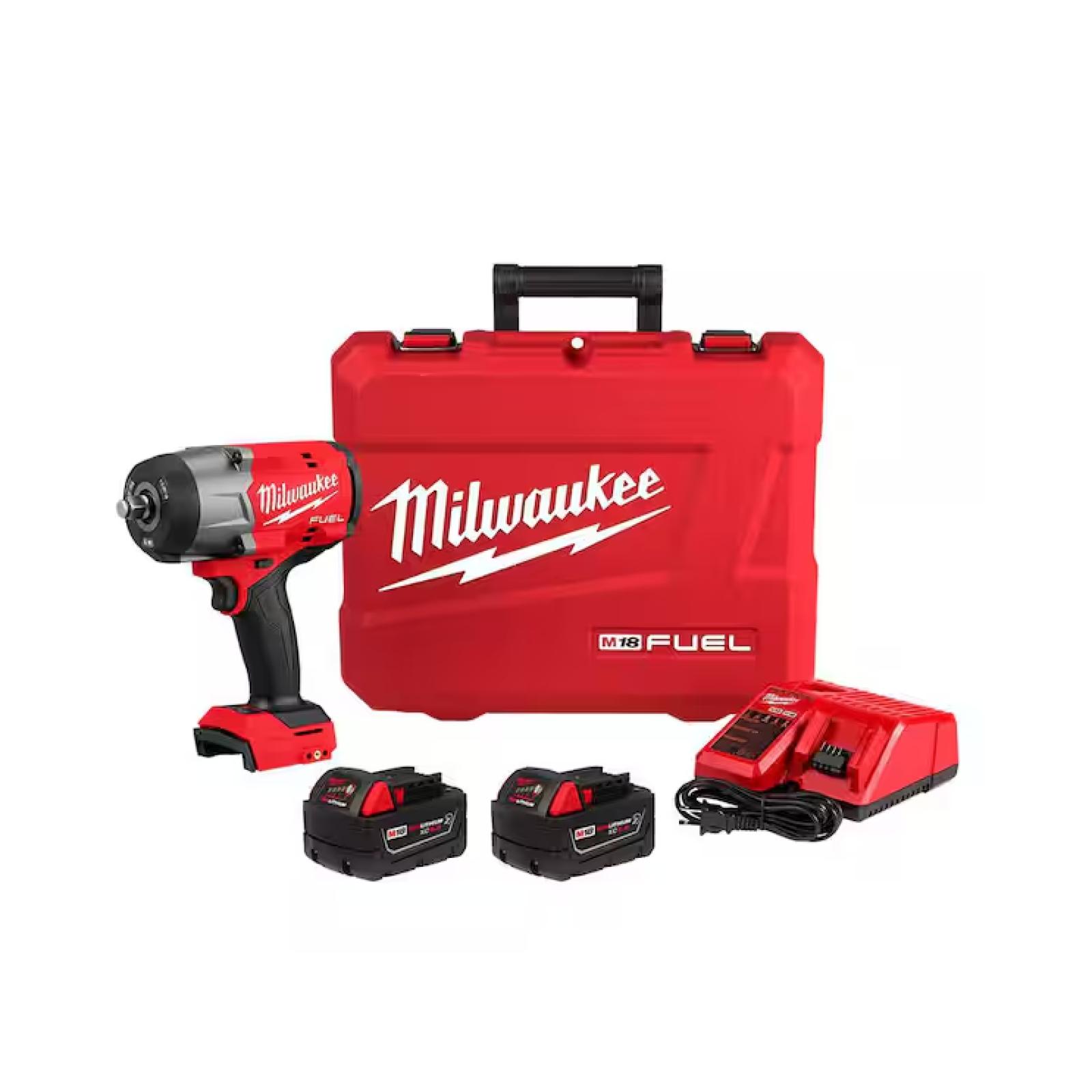 NEW! - Milwaukee M18 FUEL 18V Lithium-Ion Brushless Cordless High-Torque 1/2 in. Impact Wrench w/Friction Ring Kit