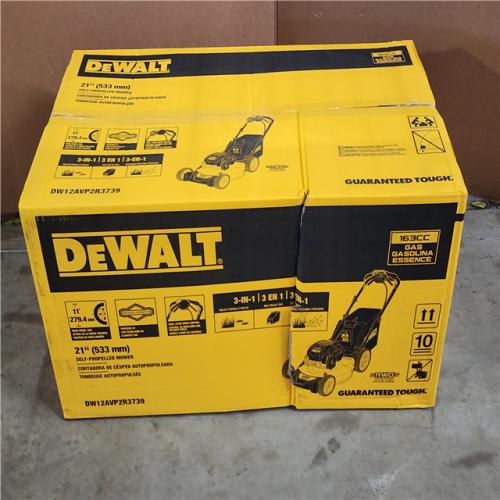 HOUSTON LOCATION - AS-IS (NEW) DeWalt 163cc 21 Dual Lever Self Propelled Lawn Mower