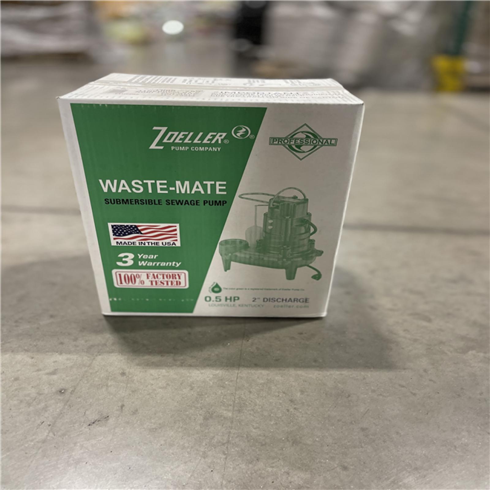 NEW! - ZOELLER M267 Sewage Pump with 10' Cord