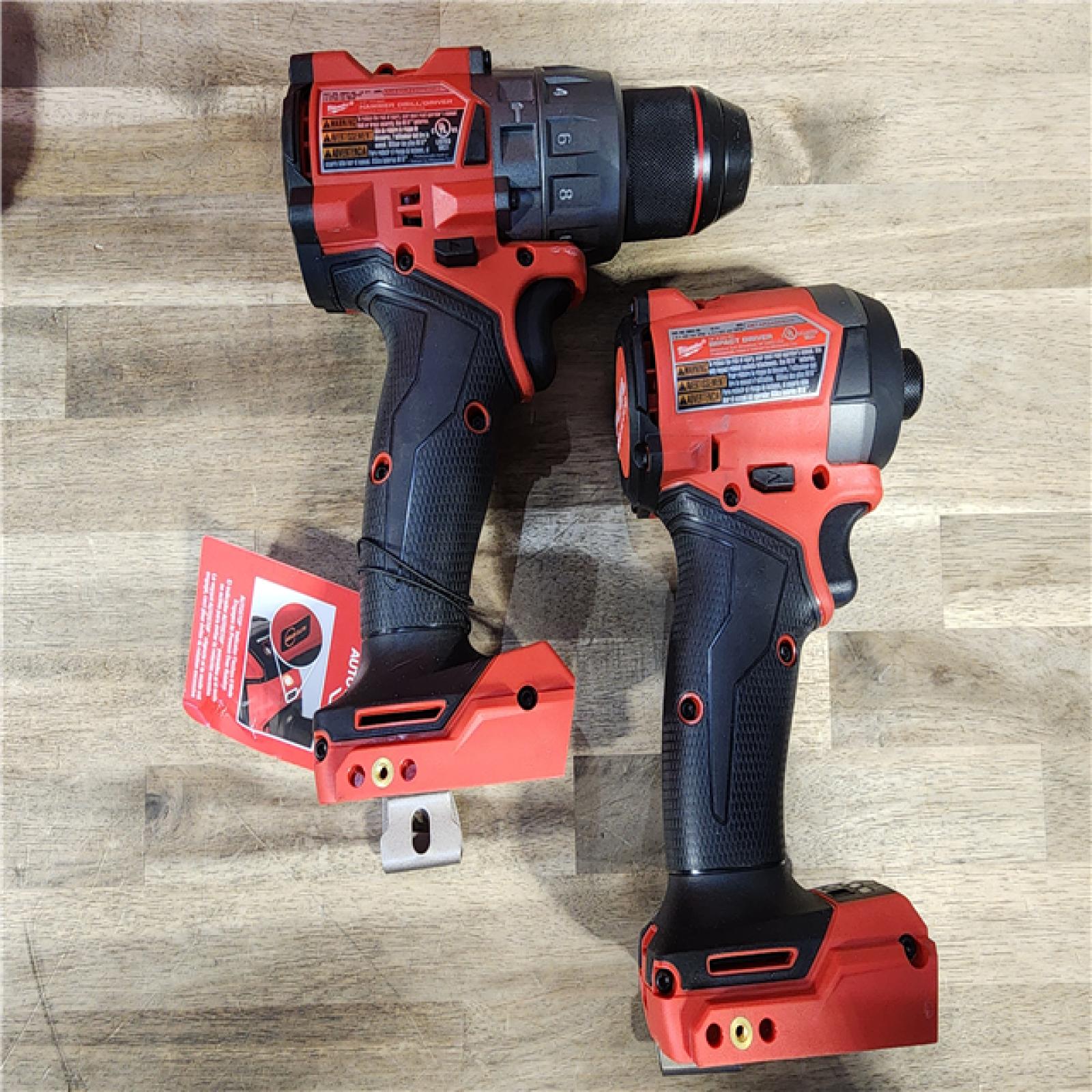 HOUSTON LOCATION - AS-IS (APPEARS LIKE NEW) MILWAUKEE M18 FUEL 18V Lithium-Ion Brushless Cordless Hammer Drill and Impact Driver Combo Kit (2-Tool) with 2 Batteries