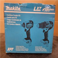 Phoenix NEW Makita 18V LXT Lithium-Ion Cordless Compact 2-Piece Combo Kit 1.5 Ah (Driver-Drill/Impact Driver)