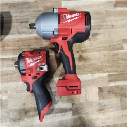 HOUSTON LOCATION - AS-IS MILWAUKEE 2 TOOL COMBO KIT W/ (2) BATTERY & CHARGER