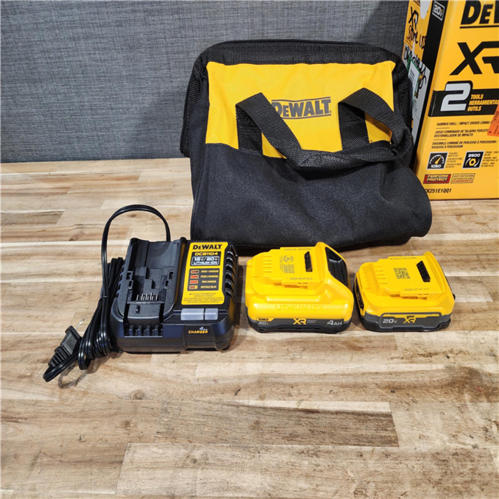 HOUSTON LOCATION - AS-IS DEWALT 20V XR Lithium-Ion Cordless 2-Tool Combo Kit
