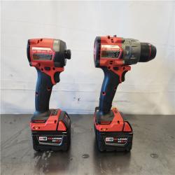 AS-IS- Milwaukee FUEL 18V Lithium-Ion Brushless Cordless Hammer Drill and Impact Driver Combo Kit