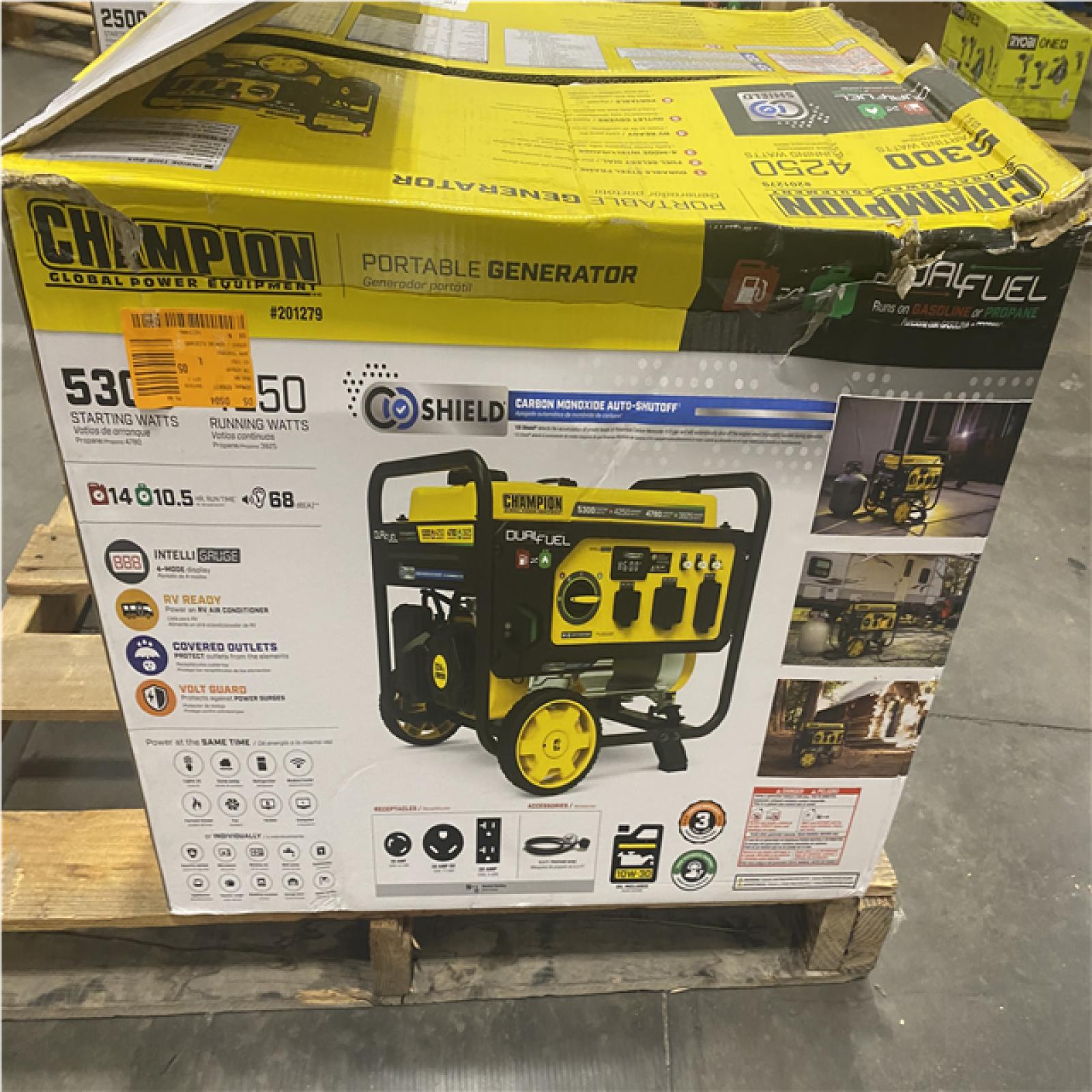 Dallas Location - As-Is Champion Fuel Generator(Lot Of 3)
