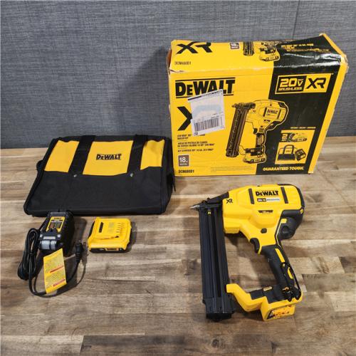 HOUSTON LOCATION - AS-IS (APPEARS LIKE NEW) DEWALT 20V MAX XR 18 Gauge Brad Nailer Kit