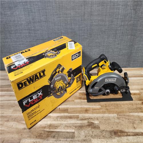 HOUSTON LOCATION - AS-IS (APPEARS LIKE NEW) DEWALT FLEXVOLT 60V MAX Cordless Brushless 7-1/4 in. Circular Saw with Brake (Tool Only)