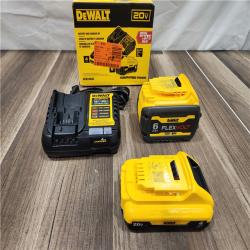AS-IS DEWALT 20V MAX Lithium-Ion 6.0Ah and 4.0Ah Battery and Charger Starter Kit
