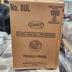 Phoenix Location DART White Disposable Plastic Cup Lids Pallet 1000 Per Box (91 Boxes)