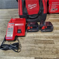 HOUSTON LOCATION - AS-IS Milwaukee M18 18V Lithium-Ion Brushless Cordless Compact Drill/Impact Combo Kit (2-Tool) W/(2) 2.0 Ah Batteries  Charger & Bag