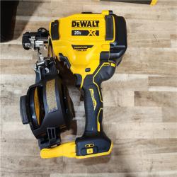 HOUSTON LOCATION - AS-IS DEWALT 20V MAX Lithium-Ion 15-Degree Electric Cordless Roofing Nailer Kit