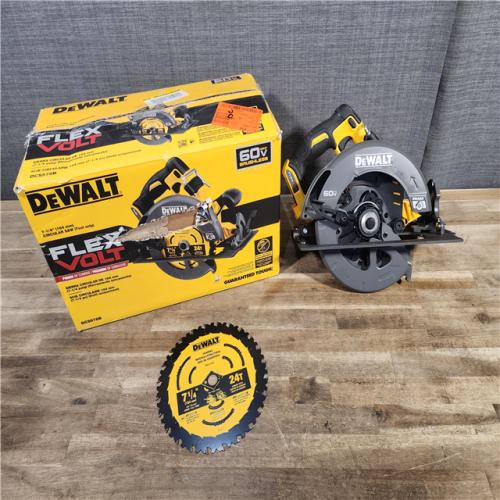 HOUSTON LOCATION - AS-IS (APPEARS LIKE NEW) DeWALT Flexvolt Max 7-1/4  60V Brushless Circular Saw DCS578B (Bare Tool)