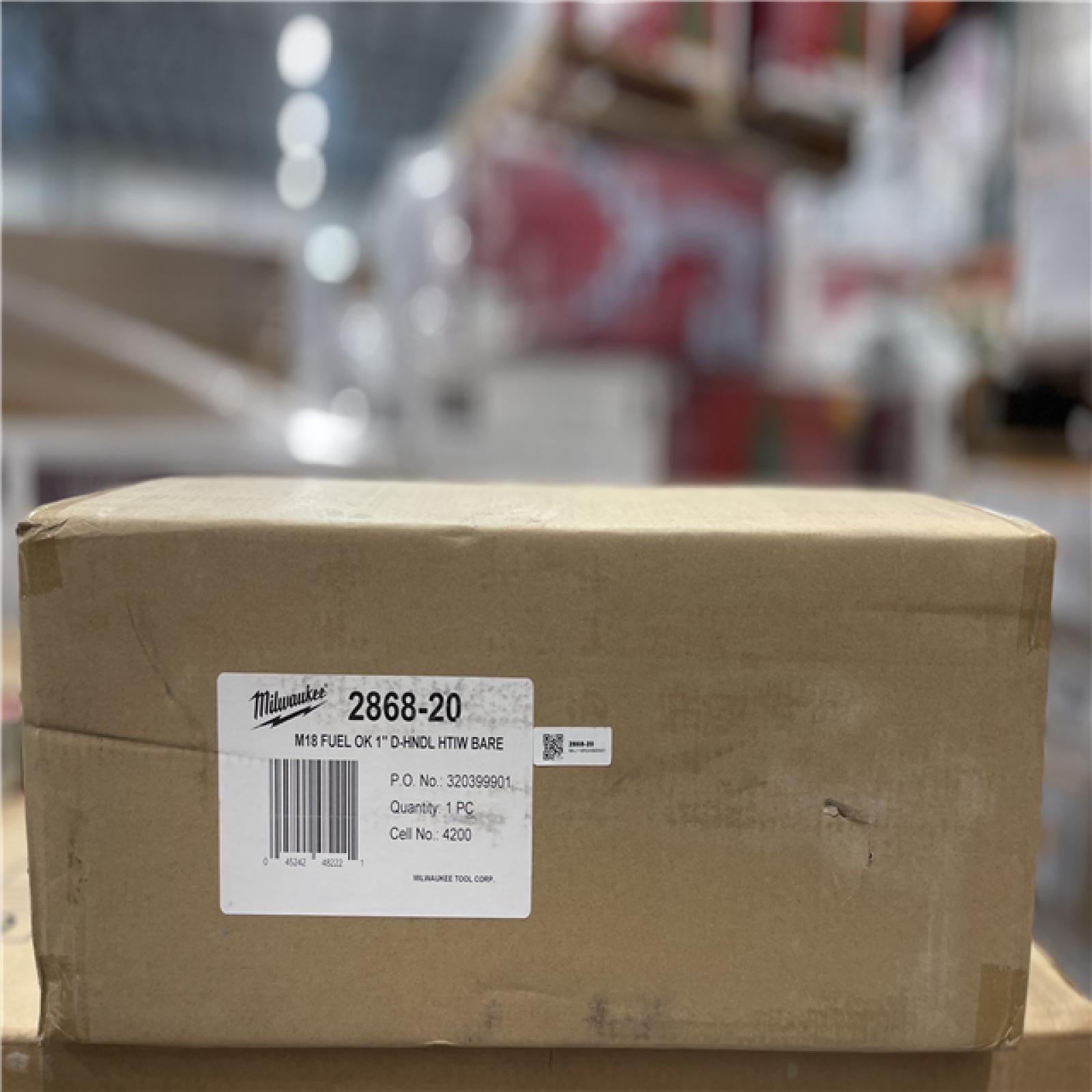 NEW!- Milwaukee M18 FUEL 18V Lithium-Ion Brushless Cordless 1 in. Impact Wrench with D-Handle (Tool-Only)