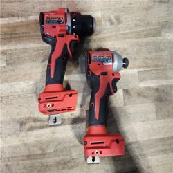 HOUSTON LOCATION - AS-IS Milwaukee 18V Lithium-Ion Brushless Cordless Compact Drill/Impact Combo Kit