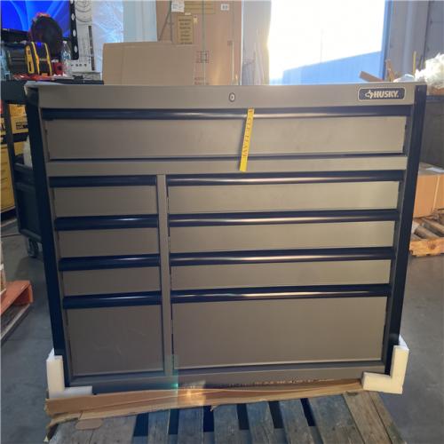 DALLAS LOCATION - Husky Heavy-Duty 52 in. W x 20 in. D 9-Drawer Matte Gray Rolling Tool Cabinet