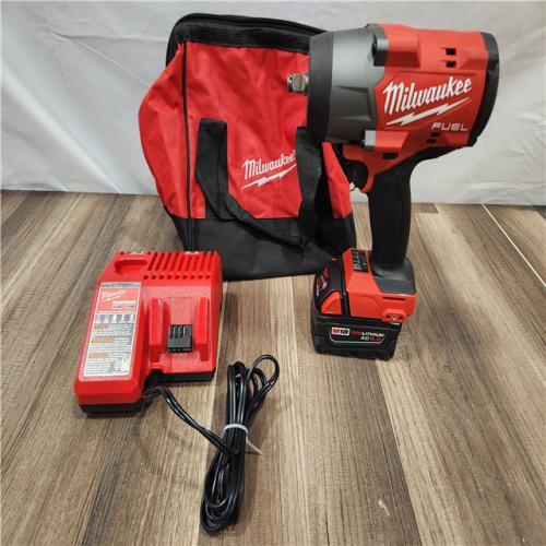 AS-IS- Milwaukee M18 1/2 in. Cordless Brushless High Torque Impact Wrench Kit (Battery & Charger)