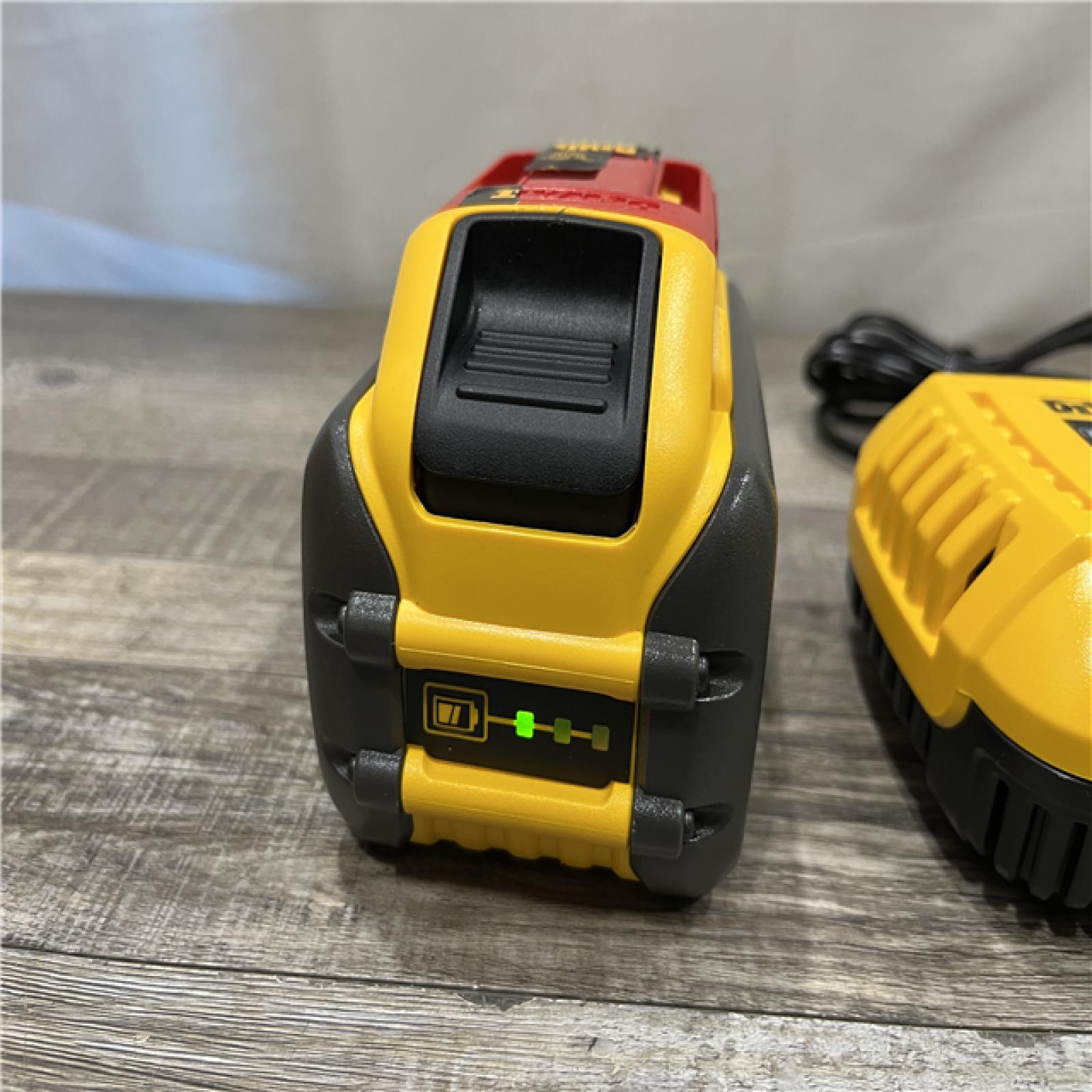 AS-IS DEWALT 20V/60V MAX FLEXVOLT Lithium-Ion 9.0Ah Battery and Charger Starter Kit