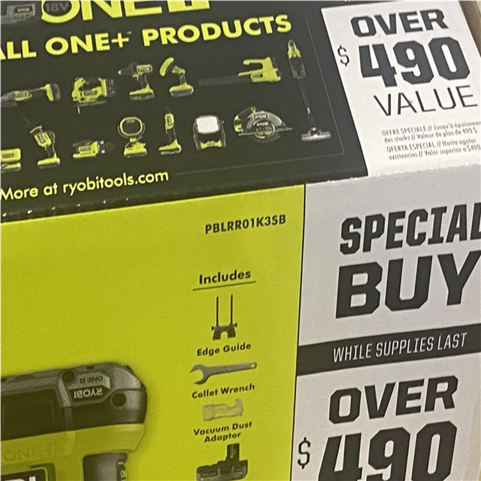 NEW ONE+ HP 18V Brushless Cordless Compact Router Kit with (3) Batteries