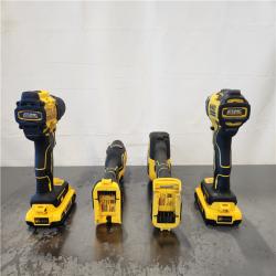 AS-IS- DeWalt 20V MAX ATOMIC Cordless Brushless 4-Tool Combo Kit