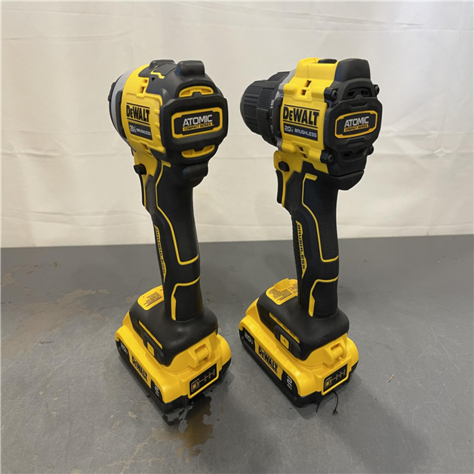 AS-IS - Dewalt 20V MAX ATOMIC Compact Cordless Drill Driver and Impact Driver Combo Kit
