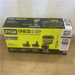 NEW ONE+ HP 18V Brushless Cordless Compact Router Kit with (3) Batteries