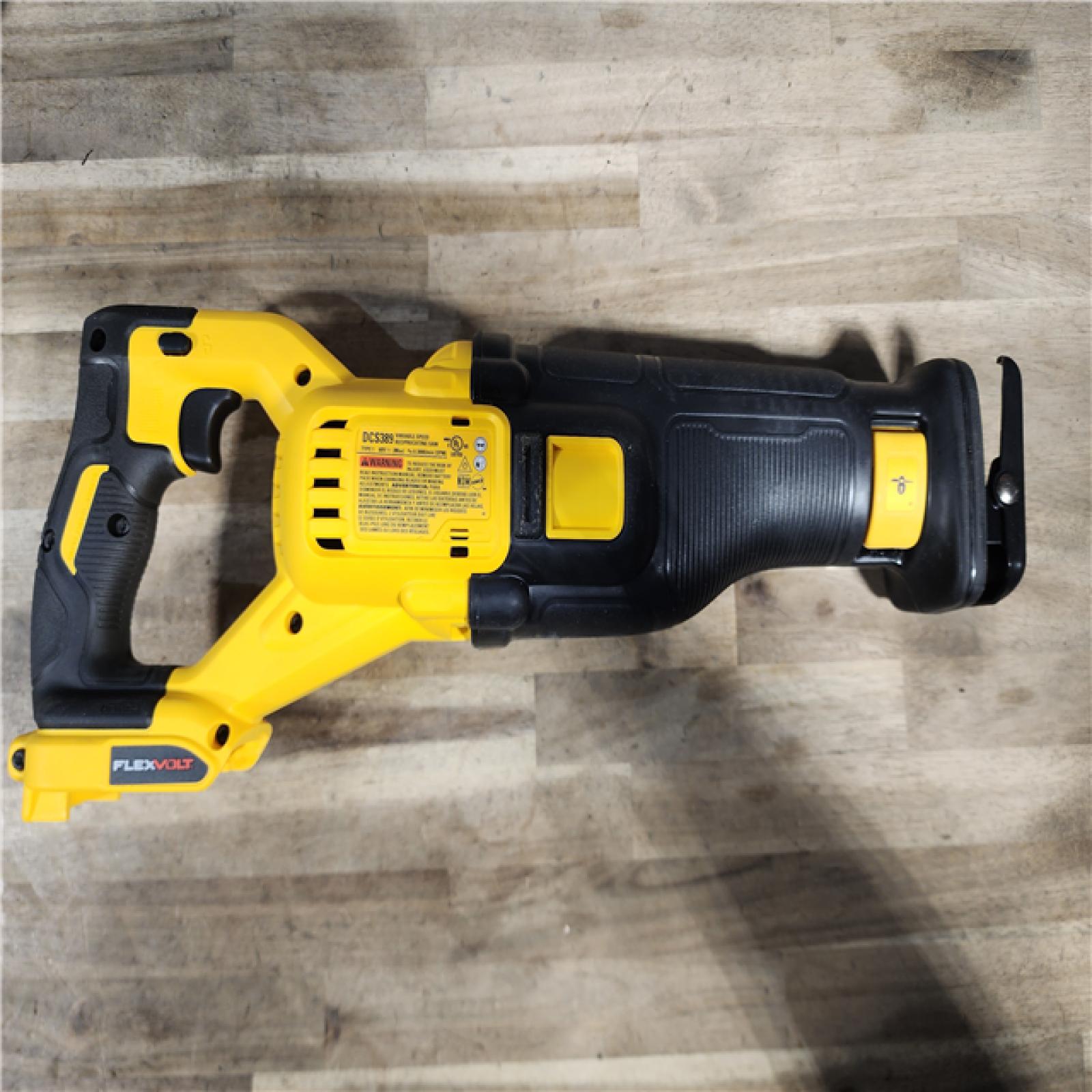HOUSTON LOCATION - AS-IS DEWALT FLEXVOLT 60V MAX Cordless Brushless Reciprocating Saw with (1) FLEXVOLT 9.0Ah Battery