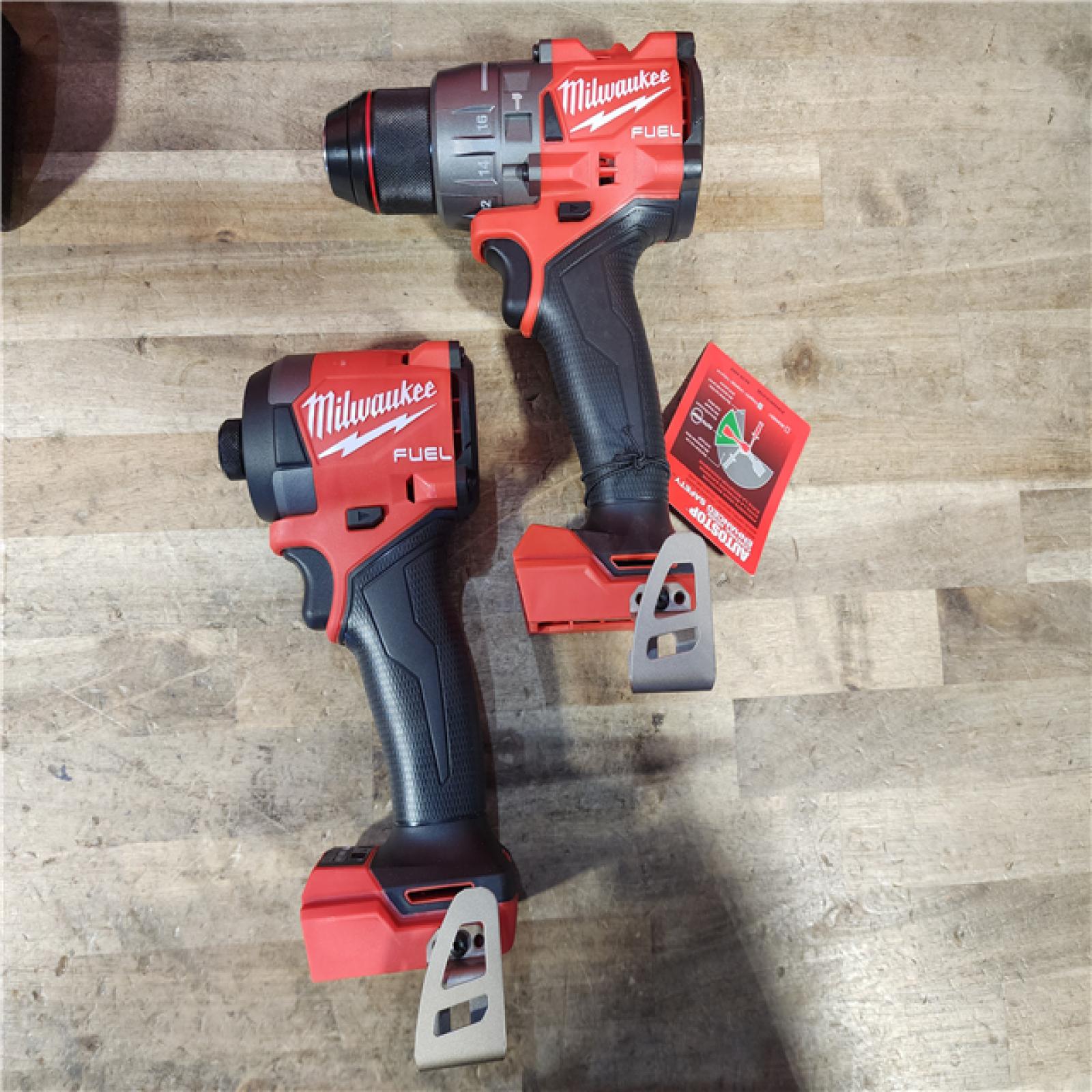 HOUSTON LOCATION - AS-IS Milwaukee FUEL 18V Lithium-Ion Brushless Cordless Hammer Drill and Impact Driver Combo Kit