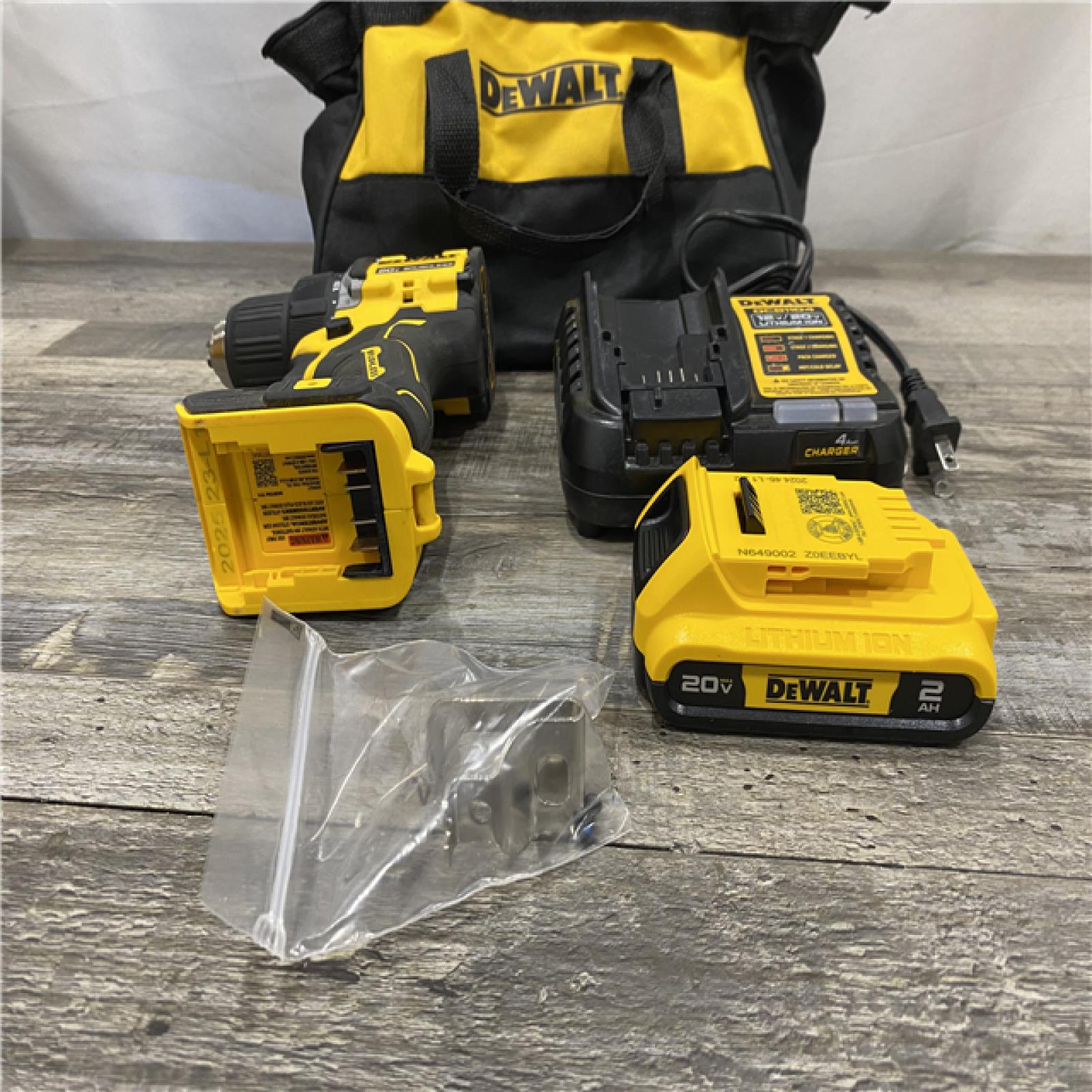AS-IS DEWALT Atomic 20V Lithium-Ion Cordless Compact 1/2 in. Drill/Driver Kit