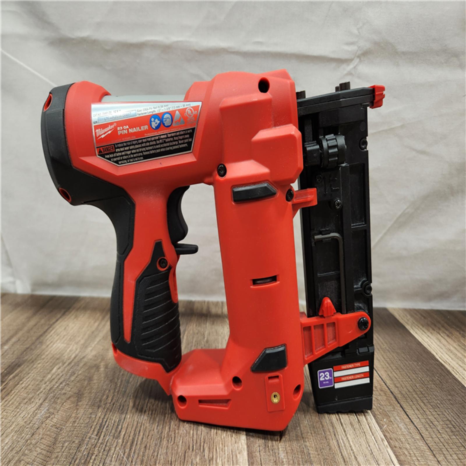 AS-IS- Milwaukee 12V 23 Gauge Cordless Pin Nailer (Tool Only)